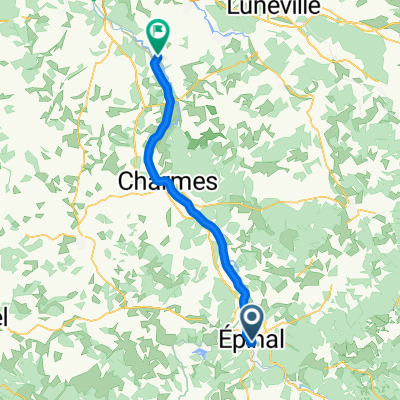 De Épinal à Velle-sur-Moselle