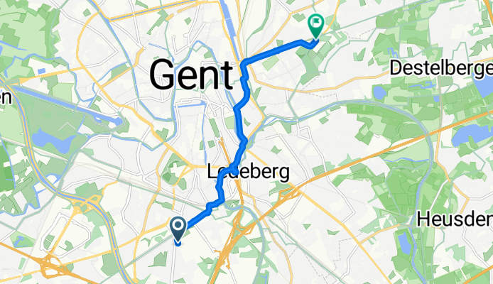 Steenakker, Gent naar Victor Braeckmanlaan, Gent