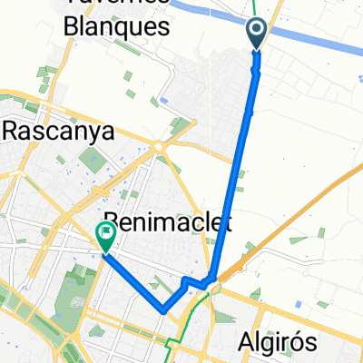 Teilroute Plaça 13, Alboraya nach La Saidia, Valencia