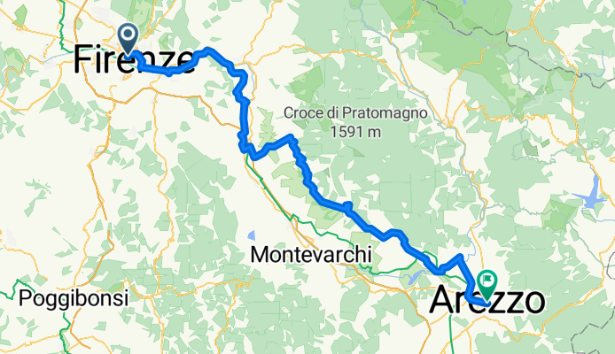 Von Florenz bis Arezzo