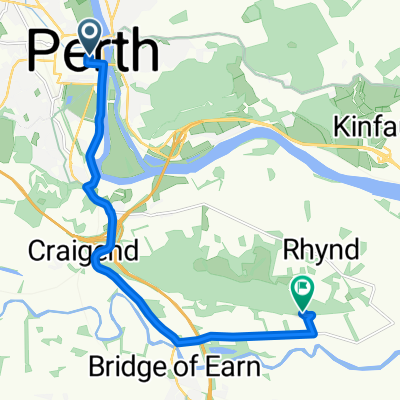 Perth to Moncrieffe Hill via Bridge of Earn