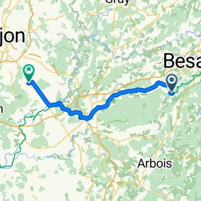 De Osselle-Routelle à Aiserey