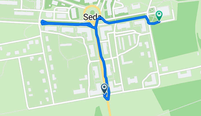 Meža iela, Seda до Sporta iela, Seda