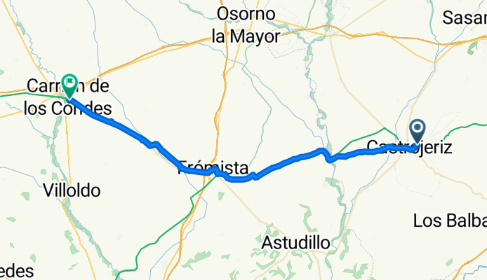 El Manzano, Castrojeriz to Avenida de los Peregrinos, Carrión de Los Condes