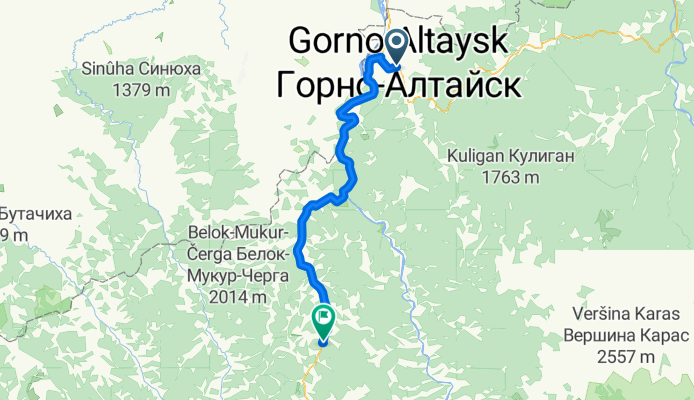 From Gorno-Altaysk to Shebalinskoye