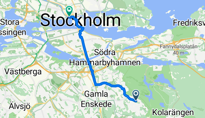 Emågatan, Bagarmossen to Hantverkargatan, Stockholm