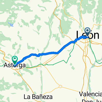 Plaza de Santa Mar铆a del Camino, Le贸n to Calle de Lorenzo Segura, Astorga