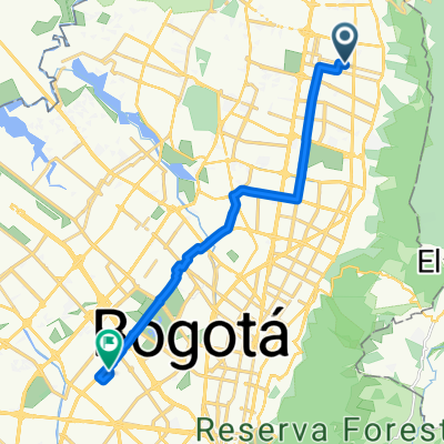 Carrera 13b # 160-50 to Carrera 76-26