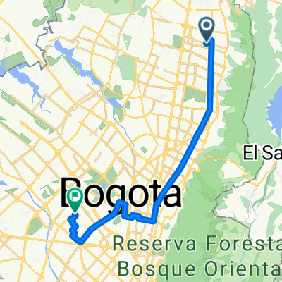 Calle 163a 13B-60 to Carrera 76-26