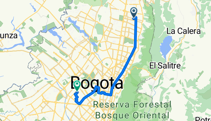 Calle 163a 13B-60 to Carrera 76-26