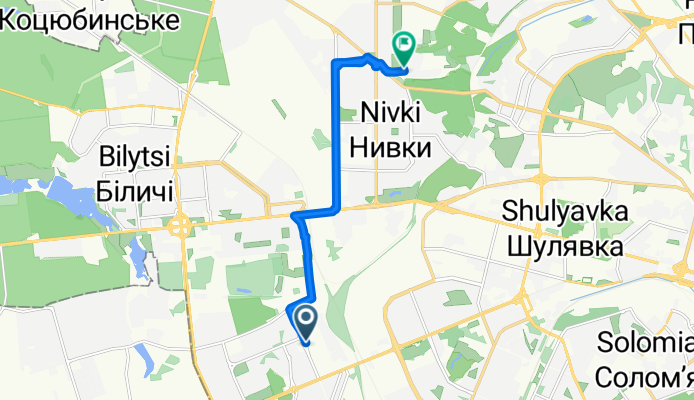 вулиця Героїв Космосу to вулиця Тираспольська