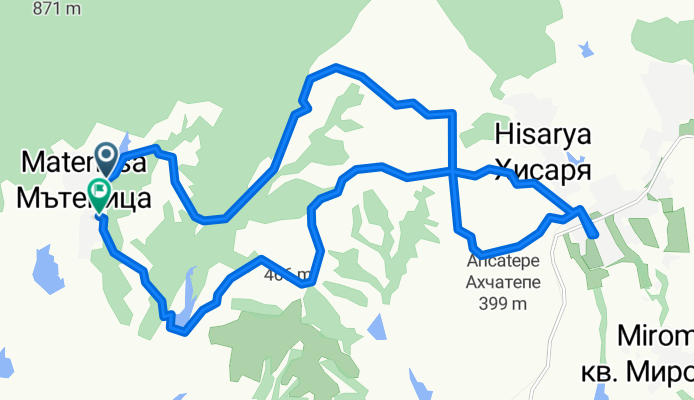 Мътеница to Georgi Dimitrov Street