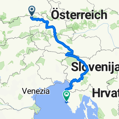 Mitterndorfer Straße, Kufstein nach Trg Degrassi, Vrsar