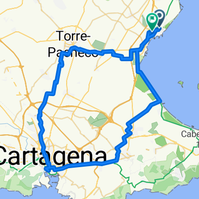 Calle Piragua, Los Alcázares to Avenida del Ferrocarril, Los Alcázares