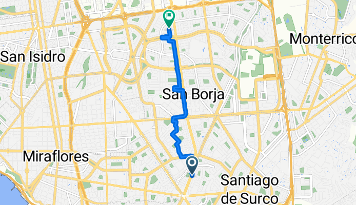 De Jirón Barlovento a Avenida de las Artes Norte