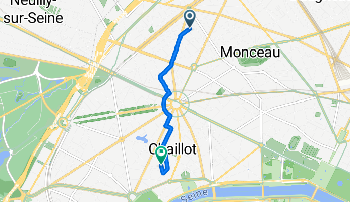 Rue Pierre Demours, Paris à Rue de l'Amiral Hamelin, Paris