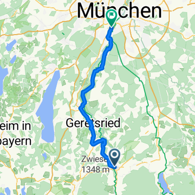From Bad Tölz to Thalkirchen-Obersendling-Forstenried-Fürstenried-Solln