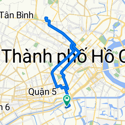 Alley 102 Au Duong Lan, Ho Chi Minh City to Alley 102 Au Duong Lan, Ho Chi Minh City