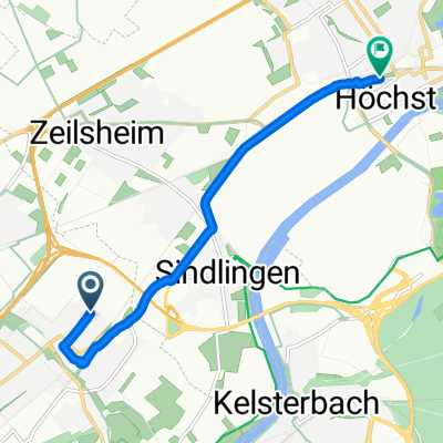 Route nach Albanusstraße