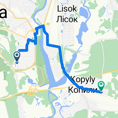 От проспект Миколи Вавилова 1/15 до Копылы