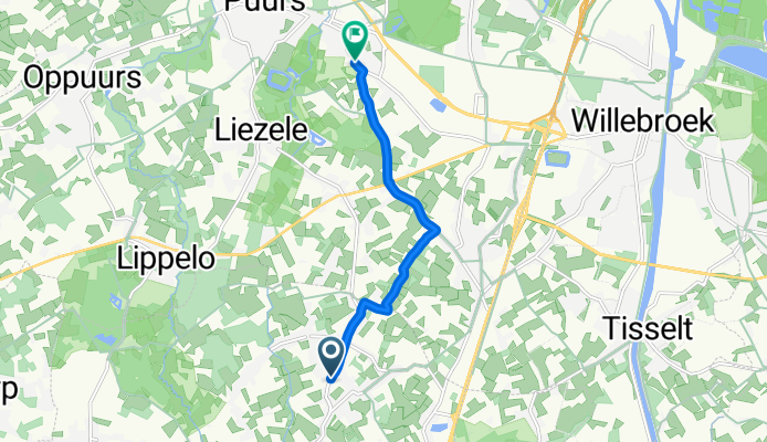 Topmolen, Londerzeel naar Schipstraat, Puurs-Sint-Amands