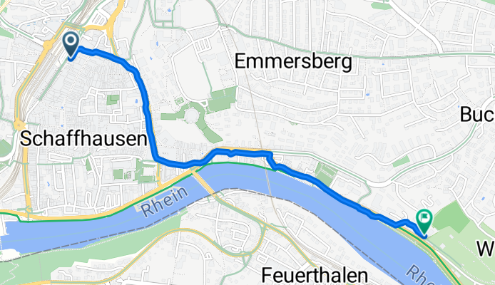 Bahnhofstrasse, Schaffhausen nach Lindliweg, Schaffhausen