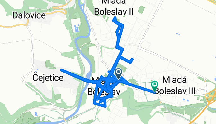 Mladá Boleslav do Jičínská