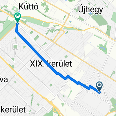 Szervét Mihály tér - Határ út