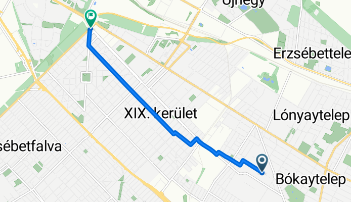 Szervét Mihály tér - Határ út