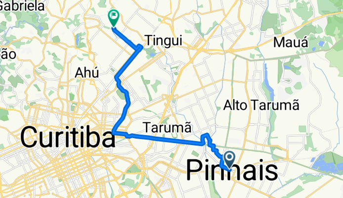 De Rua Vinte e Dois de Abril a Rua Vicente Geronasso