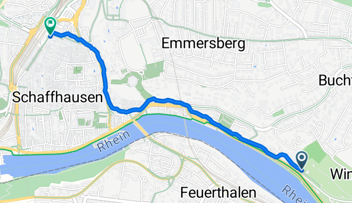 Felsgasse, Schaffhausen nach Bahnhofstrasse, Schaffhausen