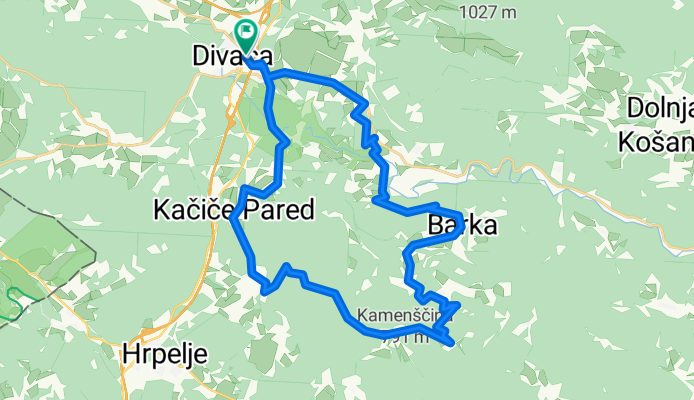 Divača-Kačiče-Rodik-Artviže-Barka-Famlje-Divača