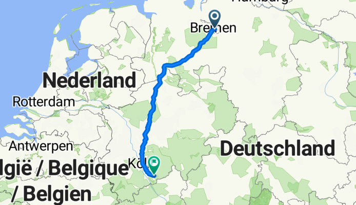 Von Bremen bis Hennef (Sieg)