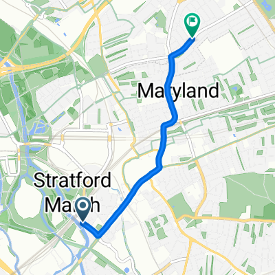 Warton Road, London to Selby Road, London