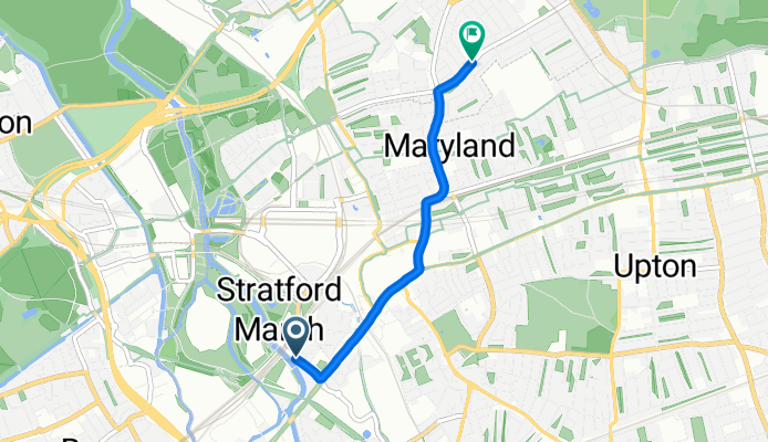 Warton Road, London to Selby Road, London