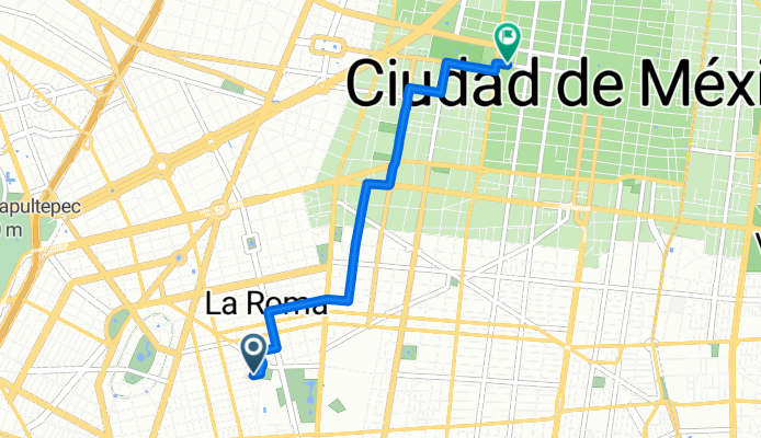 Calle Coahuila, Cuauhtémoc a Calle 5 de Mayo, Cuauhtémoc