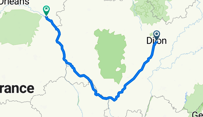 Rue de la Chainette to Nevers Le Mouesse ANPE