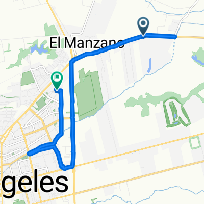 Ciclovia camino Cerro Colorado, Los Ángeles a Monte Perdido, Los Ángeles
