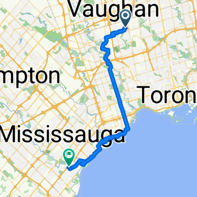 Keele and Finch to Indian Road between Missisauga rd and Southdown rd