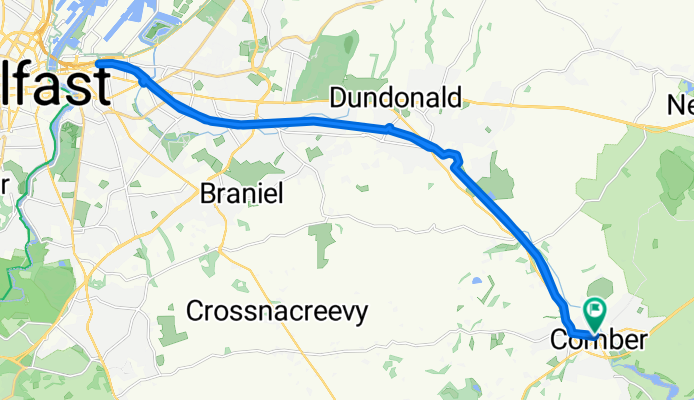 Castle St Comber to Titanic Stat. Belfast