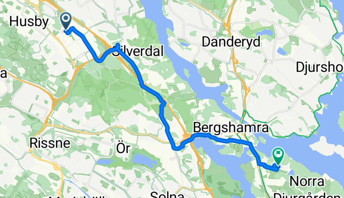 Borgarfjordsgatan, Kista to Forskarbacken, Stockholm