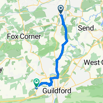 Route from Woking