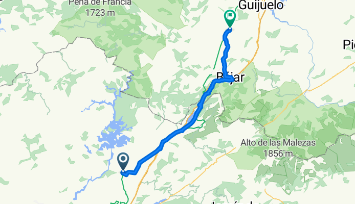 8.caparra-bejar-valdelacasa - 8.caparra-bejar-valdelacasa on GPSies.com