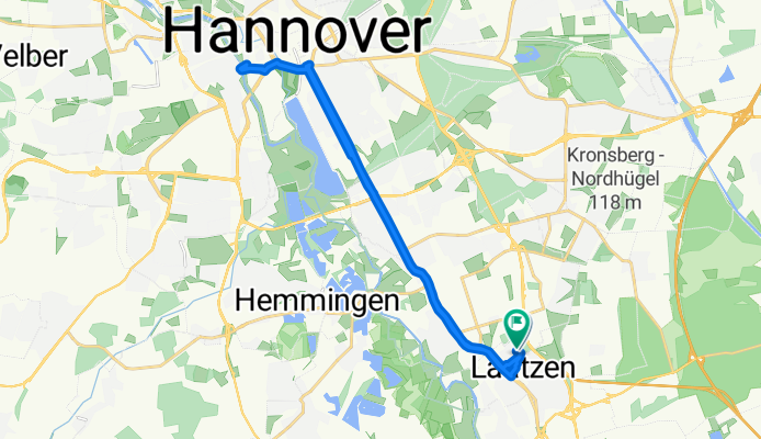 Otto-Hahn-StraĂźe nach Otto-Hahn-StraĂźe