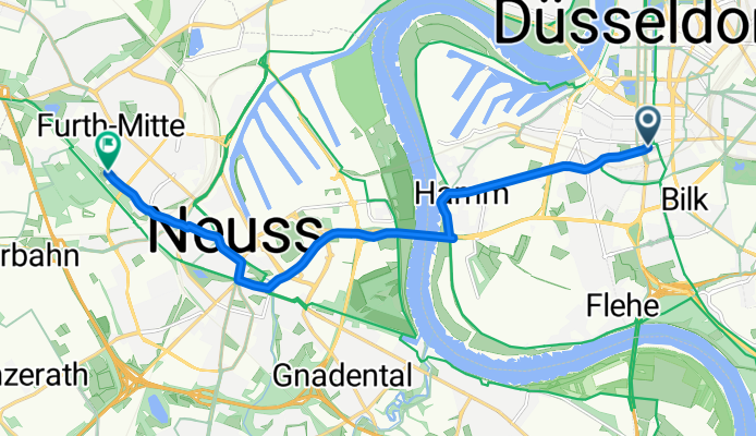 Bilker Allee, Düsseldorf nach Broichstraße, Neuss