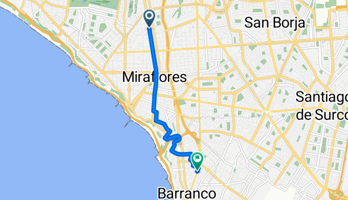 Calle Los Ángeles, Lima a Departamento de Lima