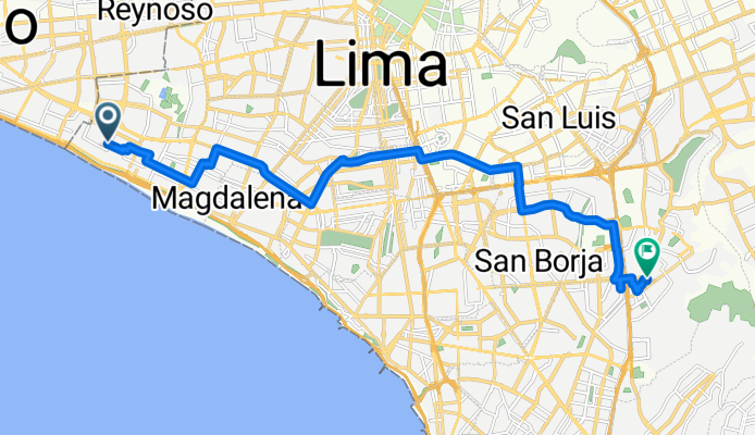 Ruta hacia Vivanda Monterrico