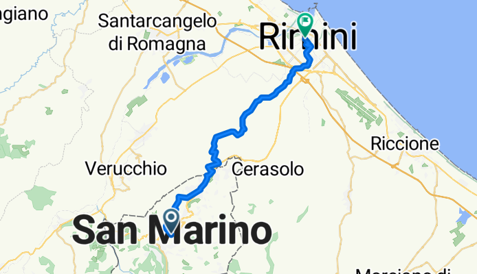 From Domagnano to Rimini