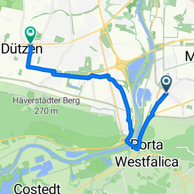 Meißener Straße, Porta Westfalica nach Lübbecker Straße, Minden