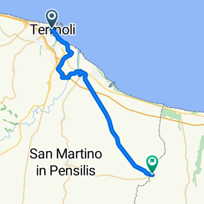 da Termoli Statione a confine Molise ponte Saccione